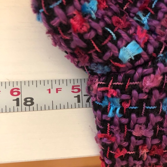 Say What? Women's multi-color Tweed Blazer - Picture 6 of 11